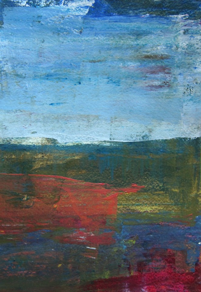 Lipson - Series 1a, 2013, Acrylic on paper, 7" x 10"